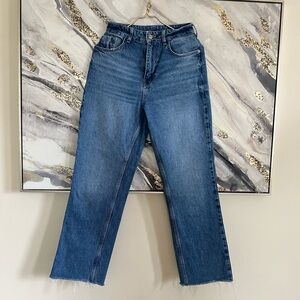 ZARA Stylish Blue Straight Leg Women's Jeans (check measurements)